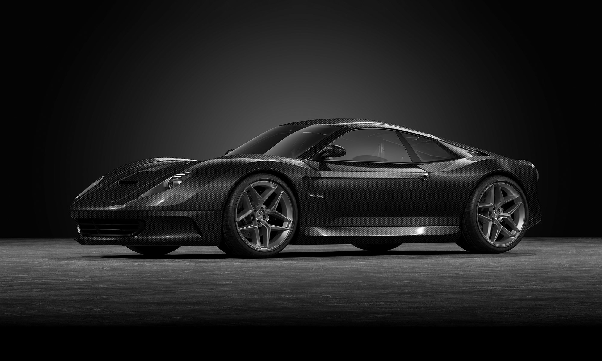 Gloss Black Carbon - P477 - Arlon Colour Protection Film - Car Visualizer - Web