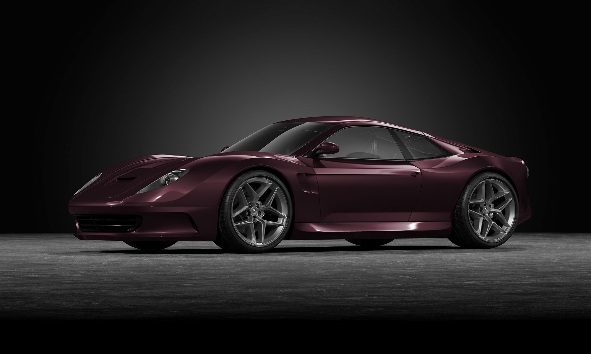 Gloss Burgundy Rose - P468 - Arlon Colour Protection Film - Car Visualizer - Web