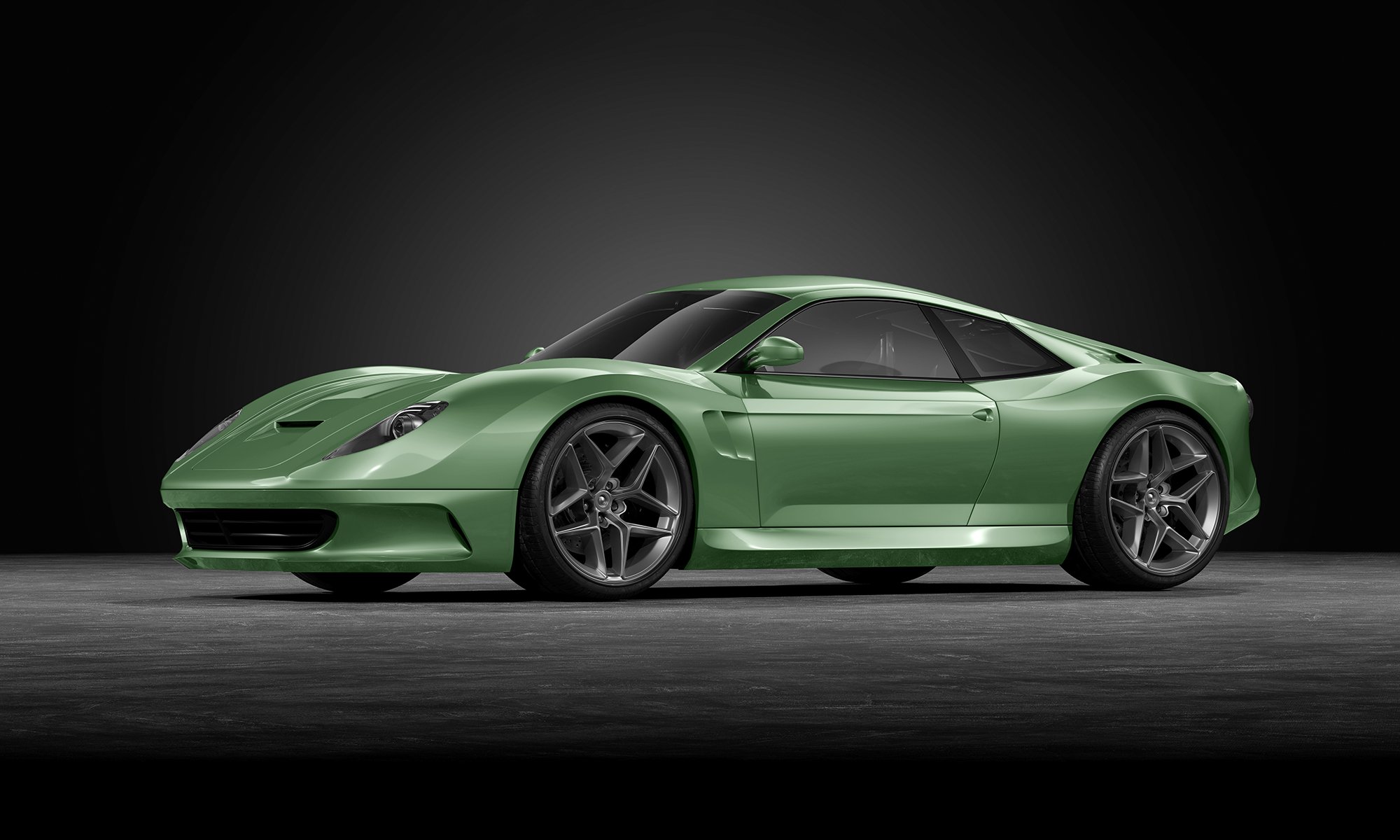 Gloss Cactus Green - P425 - Arlon Colour Protection Film - Car Visualizer - Web