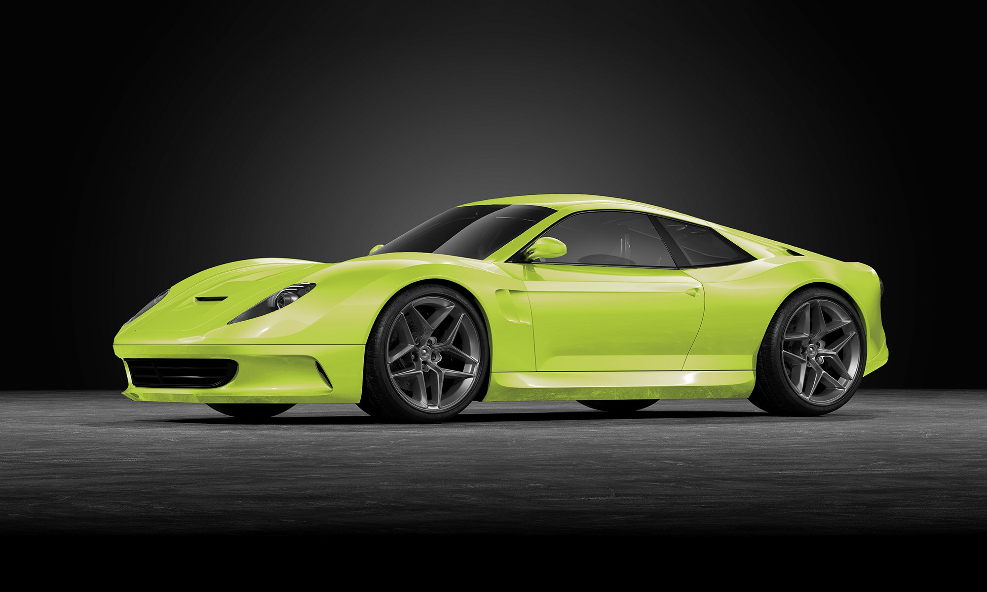 Gloss Lime Crush - P460 - Arlon Colour Protection Film - Car Visualizer - Web