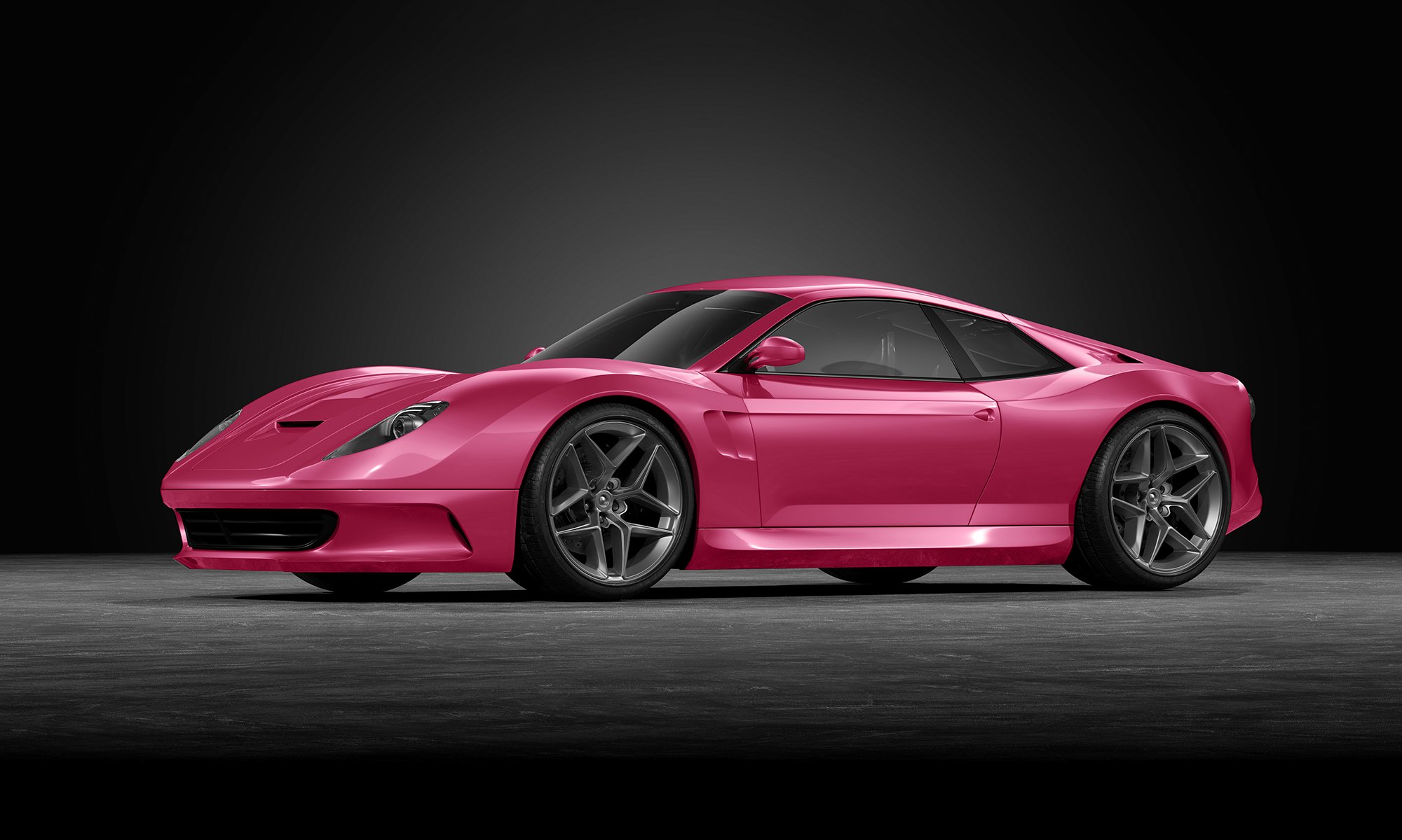 Gloss Pure Fuchsia - P445 - Arlon Colour Protection Film - Car Visualizer - Web