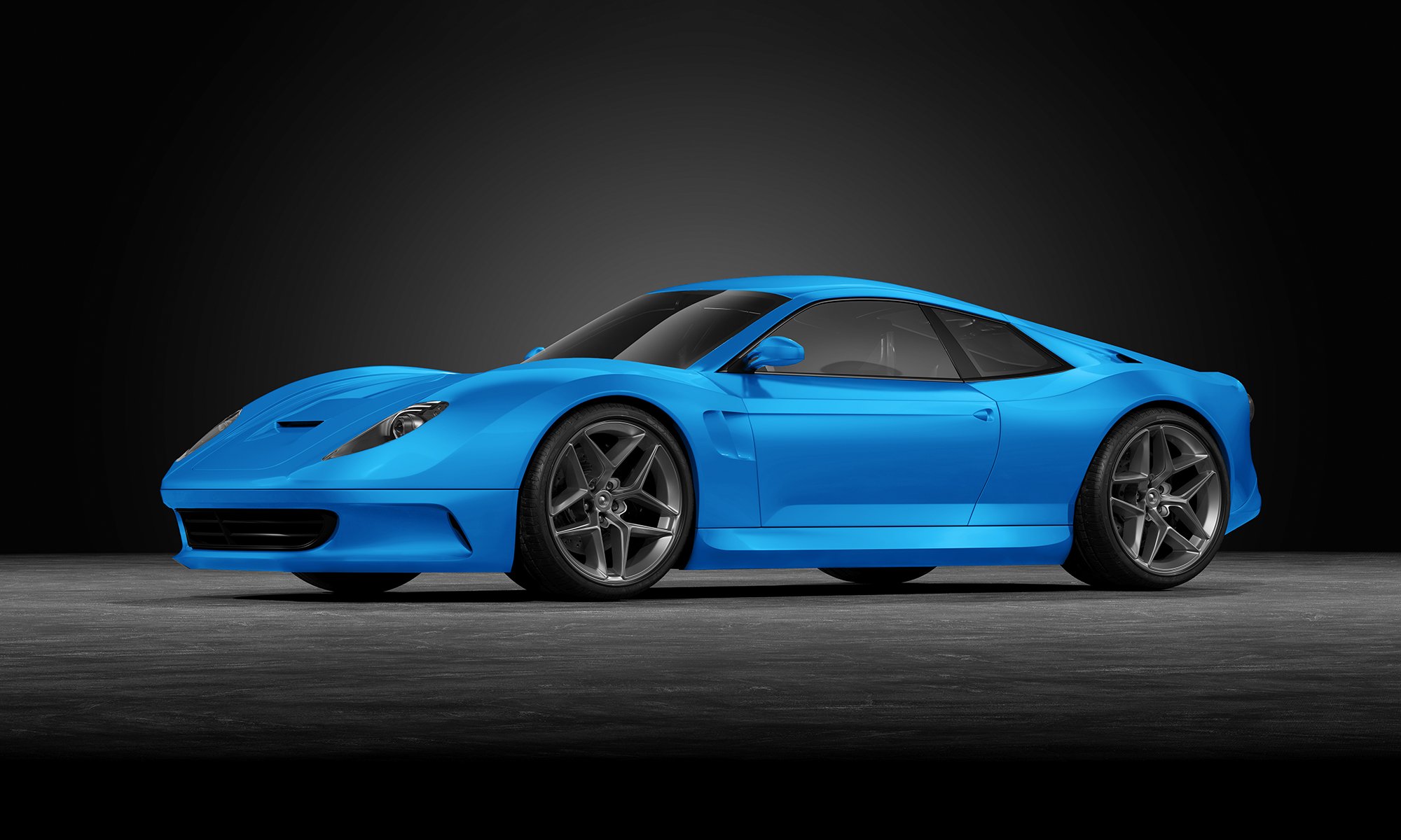 Matte Molten Sapphire - P503 - Arlon Colour Protection Film - Car Visualizer - Web